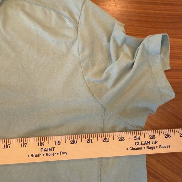 Untuckit Polo Shirt Mens Extra Large Light Green Logo Performance Golf Stretch - Picture 6 of 10